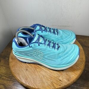 Topo Athletic Pursuit 2 Womens Trail Running Shoes Blue Green 0mm Drop Size 10.5
